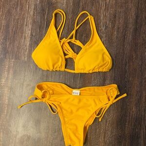 Vibrant Yellow Bikini Set